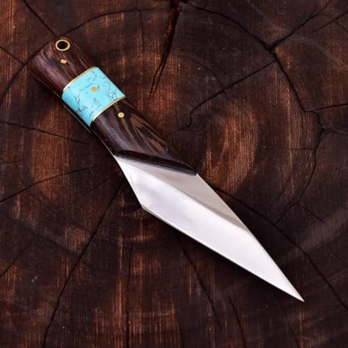 Custom Handmade Kiridashi Knife,Professional Razor Sharp Hand Forged Japanese Stainless Steel Blade Hammered Pattern for Woodworking, Marking, Wood Steel Craft