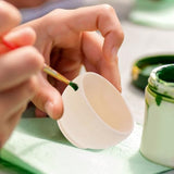 KALLORY Unfinished Wood Bowl 2Pcs Unpainted Blank Mini Wooden Bowls Tabletop Decoration for DIY Painting Graffiti Drawing Craft Basket Stuffers KALLORY