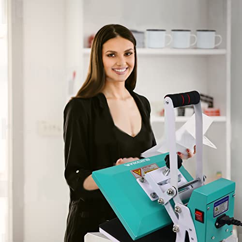 MAIKESUB 12x10 Inch High Pressure Heat Press Machine for T Shirts Digital Industrial Sublimation Printer for Heat Transfer Vinyl Intelligent Green MAIKESUB