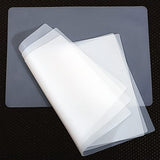 PABUSIOR Small Silicone Mats for Crafts, Translucent Liner, 7.9×9.5In (4/Pack), Heat Resistant, Non-Slip Silicone Kids Placemats for Jewelry, Epoxy PaBUSIOr