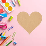 Wooden Valentine Heart 7 Inch Shape, Unfinished Wood Love Heart Craft Cutout, Blank Door Hanger NEXTCraft