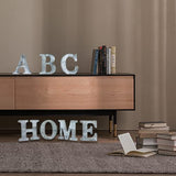 WOODOUNAI 4 Inch Wood Letters Unfinished Rustic Wood Letters for Wall Decor Decorative Standing Letters Slices Sign Board Decoration for Craft Home woodounai