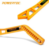 POWERTEC 71337 Deluxe Magnetic Push Stick for Table Saws, Router Tables, Band Saws & Jointers, Dual Ergonomic Handles w/Max Grip, Hand Protection fo POWERTEC