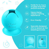 iVyne Berry Suctioned Vinyl Weeding Scrap Collector & Holder for Weeding Tools for Vinyl - Blue iVyne