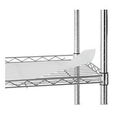 Alera SW653618SR 36 in. x 18 in. x 72 in. Five-Shelf Wire Shelving Kit with Casters and Shelf Liners - Silver Alera
