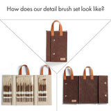 Artify Extreme Detail Paint Brushes, Miniature Paint Brushes for Models, 20pcs Mini Small Paint Brushes for Painting with a Handbag, Ultra Fine ARTIFY art supplies