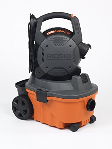 RIDGID Wet Dry Vacuums VAC4010 2-in-1 Compact and Portable Wet Dry Vacuum Cleaner with Detachable Blower, 4-Gallon, 6.0 Peak HP Leaf Blower Vacuum - WoodArtSupply