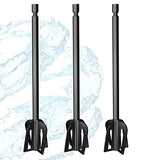 Resin Mixer Epoxy Plastic Paddles - 3 Reusable Pixiss Multipurpose Bidirectional Paint Stirrer for Drill Epoxy & Paint Mixer Drill Attachment - Paint Pixiss