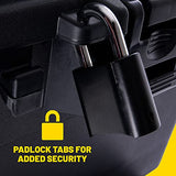 Plano Sportsman Trunk with Wheels, Black, 108-Quart, Lockable Storage Box, Rolling Sportsman Trunk, Hunting Gear and Ammunition Bin, Heavy-Duty Plano