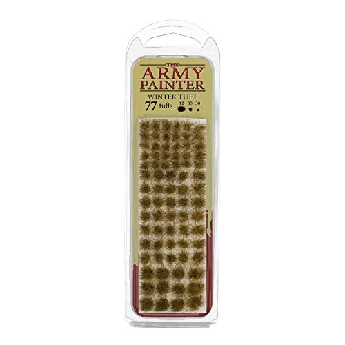 The Army Painter Tufts - Battlefield Tufts: Winter Tuft, 77 Pcs, 3 Sizes -Terrain Model Kit for Miniature Bases & Model Grass Tufts -Diorama Supplies The Army Painter