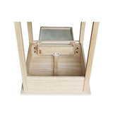 International Concepts Hampton Bedside Table Unfinished IC International Concepts