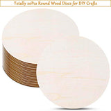 20 Pieces 12 Inch Round Wood Discs for Crafts, Audab Unfinished Wood Circles Wood Rounds Wooden Cutouts for Crafts, Door Hanger, Door Design and Audab