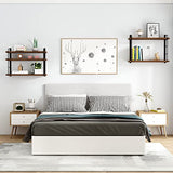 Rustic Wall Mounted Floating Shelves by MXCSE – Stylish Wood Storage Solution for Any Room MXCSE