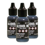 Tim Holtz - Alcohol Ink Pitch Black - 3 Pack Bundle Purple Turtle Bundles