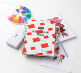 HIMI Gouache Pad 7X10''(98lb/160g) 50 Sheets Mix Paper Pad, Side Wire Bound, Fine Texture, in Gouache Acrylic Art Pad for Sketching, Ink Sketch Book, HIMI