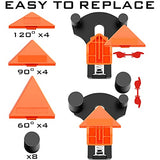 60/90/120 Degree Multi Angle Pro Corner Clamp for Woodworking Set of 4, Adjustable Spring Loaded Right Clamp Tools, Carson Carpentry, Frame Cabinet NAYE