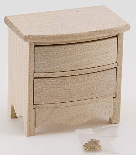 Dollhouse Miniature Night Stand (Unfinished) Classics by Handley