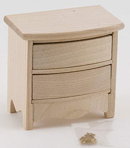 Dollhouse Miniature Night Stand (Unfinished)