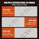 VEVOR Linear Rail Slide 2PCs 20mm x 1200mm Linear Bearing Slide Set with 4Pcs Block Bearings SC20UU+4Pcs Shaft Support Linear Shaft CNC Parts Kits VEVOR