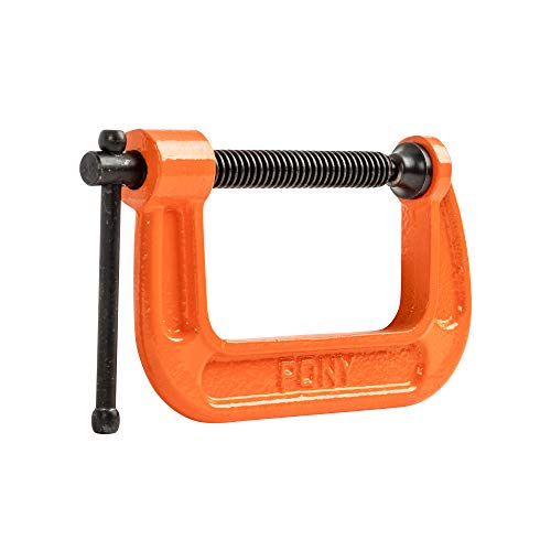 Pony Jorgensen 2630 3-Inch C-Clamp, Orange - WoodArtSupply