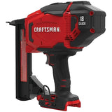 CRAFTSMAN V20 Narrow Crown Stapler, Cordless, 18 Gauge, Tool Only (CMCN618NB) Craftsman