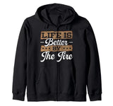 Woodburning Pyrography Master Burning Wood Woodburner Zip Hoodie Woodburning Pyrography Master Burning Wood
