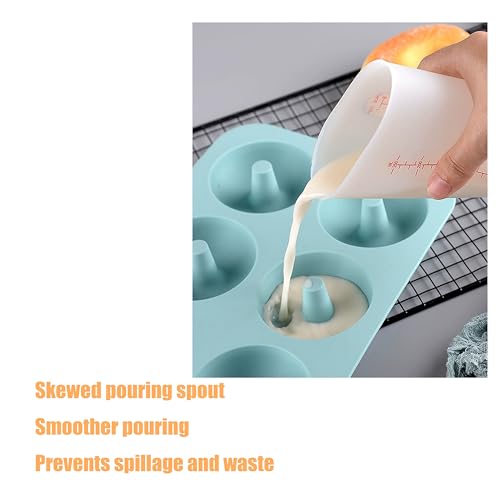 wugongshan 2 Pcs 250 ml/500 ml Silicone Measuring Cups, Silicone Reusable Mixing Pouring Measure Cups, Melt Stir Squeeze & Pour Measuring Cups for wugongshan