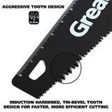 GreatNeck 74003 15 Inch Aggressive Tooth Handsaw, Aluminum Frame, Wood Saw, Branch Cutter, PVC Cutter, Tree Saw, Handsaw for Wood, Hand Saw for Trees Great Neck