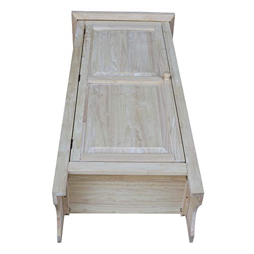 IC International Concepts Single Jelly Cabinet, 51-Inch, Unfinished IC International Concepts