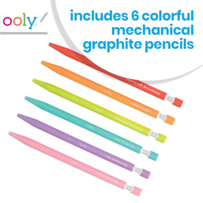 Ooly Noted! Graphite Mechanical Pencils - Set of 6 - WoodArtSupply