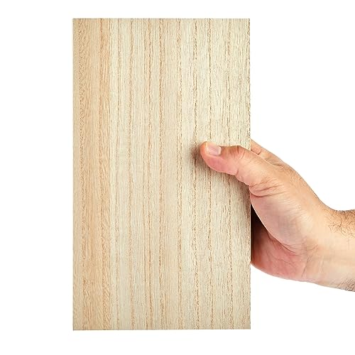 4 Pack Unfinished MDF Wood Blocks for Crafts 6 x 10", Smooth Surface for Crafts, DIY Projects (1 Inch Thick) Bright Creations