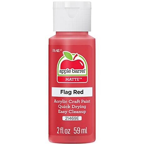 Apple Barrel Acrylic Paint in Assorted Colors (2 oz), 21469, Flag Red Apple Barrel