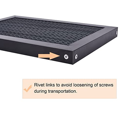 XLNT TECH Laser Honeycomb Working Table 11.81" × 7.87" × 0.87(200mm x 300mm x 22mm) Panel Board Platform Used for Multil-Brand Engraving Machine. - WoodArtSupply