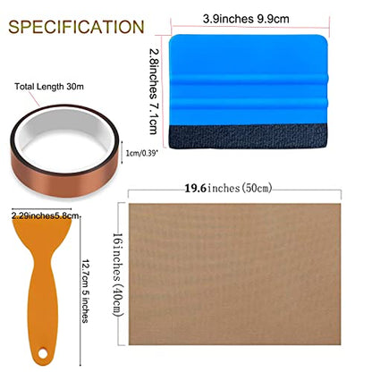 Teflon Sheet for Heat Press T Shirt Teflon Paper Heat Tape for Sublimation Heat Resistant Transfer Tape 1 Set T Shirt Alignment Ruler Guide to Center