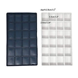 Honbay 24 Deep Compartments Plastic Paint Palette Paint Tray with Soft Lid for Watercolors, Gouache, Acrylic and Oil Paint HONBAY