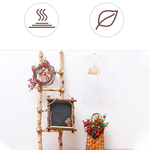 MAGICLULU 20Pcs Unfinished Train Cutouts Blank Wooden Slices to Paint Train Pendant with Ropes for Crafts Christmas Party Train Hanging MAGICLULU