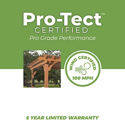 Backyard Discovery Beaumont 16 ft. x 12 ft. All Cedar Wooden Pergola Kit for Backyard, Deck, Garden, Patio, Outdoor Entertaining | Wind Rated at 100 Backyard Discovery