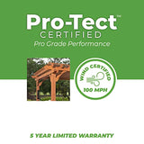 Backyard Discovery Beaumont 16 ft. x 12 ft. All Cedar Wooden Pergola Kit for Backyard, Deck, Garden, Patio, Outdoor Entertaining | Wind Rated at 100 Backyard Discovery