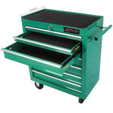 Rolling Tool Chest with 7-Drawer Tool Box,Multifunctional Tool Cart on Wheels,Tool Storage Organizer Cabinets with Key Locking for Garage, Warehouse, PULLAFUN