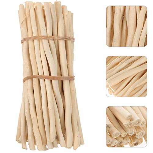 COHEALI 50pcs Branch Material Counting Large Popsicle Sticks Diorama Supplies Craft Sticks The Stick Birch DIY Projects Sticks Log in Crafts Twigs COHEALI