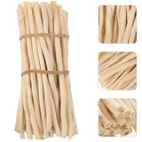 COHEALI 50pcs Branch Material Counting Large Popsicle Sticks Diorama Supplies Craft Sticks The Stick Birch DIY Projects Sticks Log in Crafts Twigs COHEALI