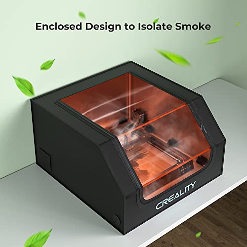 Creality Laser Engrave Enclosure with Vent, Laser Engraving Machine Protective Cover with Eye Protection, Insulates Against Fumes and Odors for Laser - WoodArtSupply