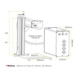 Cloudray 30W M7 Fiber Laser Engraver,LightBurn Compatible MOPA Laser Marking Machine with Red Dot Pointer, 6.9x6.9 Solid State Laser Marking Etching Cloudray