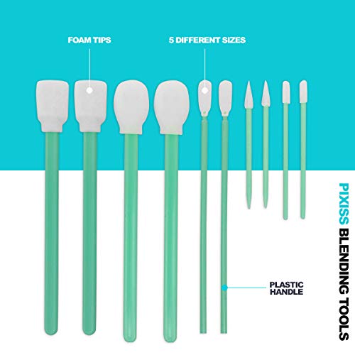 Jacquard Pinata Alcohol Inks Greens Bundle, Lime Green and Rainforest Green and 10x Pixiss Ink Blending Tools GrandProducts Art Bundles