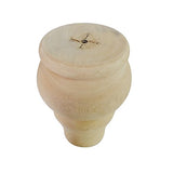 Btibpse Replacement Unfinished Sofa Legs Furniture Bun Feet Solid Wood Foot for Sofa, Chair, Loveseat, Ottoman, Dresser Set of 4 Btibpse