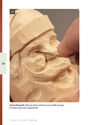Santas Study Stick Kit (Learn to Carve Faces with Harold Enlow): Learn to Carve Santas Booklet & Santa Study Stick (Fox Chapel Publishing) Design Originals