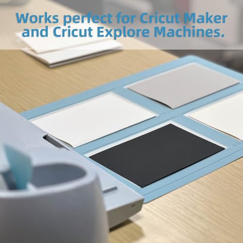 Srunffe 4-in-1 Card Mat for Cricut Explore Air 2 & Cricut Maker, Non-Slip Craft Cutting Mat (2x2), Reusable Craft Cutting Mat, Create Four Cards Srunffe