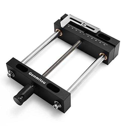 Genmitsu Aluminum Bench Vise Clamp DIY Desktop Worktable Vise Clamp for CNC 3018-PRO/PROVer/PROVer Mach 3/MX3/PROVER XL 4030, 10.2" x 5.5"x 1.6", Genmitsu