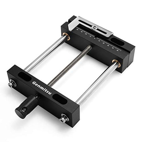 Genmitsu Aluminum Bench Vise Clamp DIY Desktop Worktable Vise Clamp for CNC 3018-PRO/PROVer/PROVer Mach 3/MX3/PROVER XL 4030, 10.2" x 5.5"x 1.6", Genmitsu