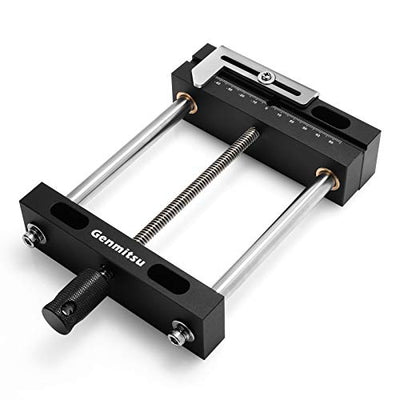 Genmitsu Aluminum Bench Vise Clamp DIY Desktop Worktable Vise Clamp for CNC 3018-PRO/PROVer/PROVer Mach 3/MX3/PROVER XL 4030, 10.2" x 5.5"x 1.6",